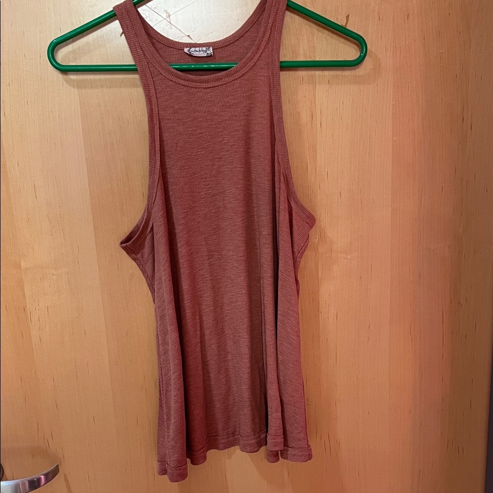 Free People Rust Tank Top